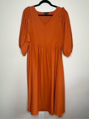 Nursing Queen Terracotta Orange Dress
